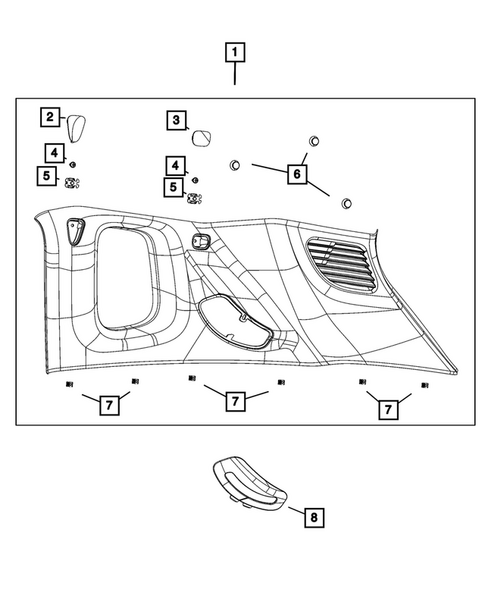Panels - Moldings - Scuff Plates, Pillar, Cowl, 1/4 Panel Trim and Cargo Covers for 2026 Jeep Compass #5