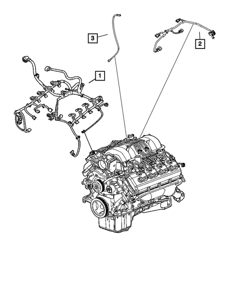 Wiring-Powertrain for 2009 Dodge Charger #2