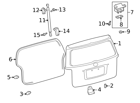 Liftgate for 2015 Scion xB #0