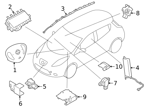 Air Bag Components for 2025 Nissan Kicks Play #3