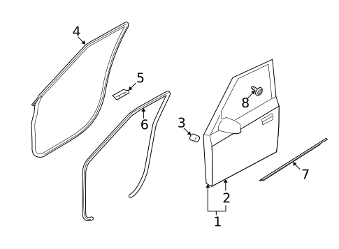 Door & Components for 2013 Kia Soul #0