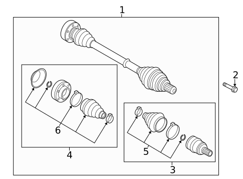 Drive Axles for 2015 Audi A3 #3