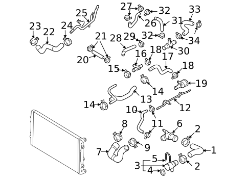 Hoses & Lines for 2007 Volkswagen Passat #0