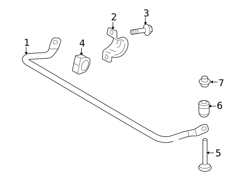 Stabilizer Bar & Components for 2010 Volvo C30 #0