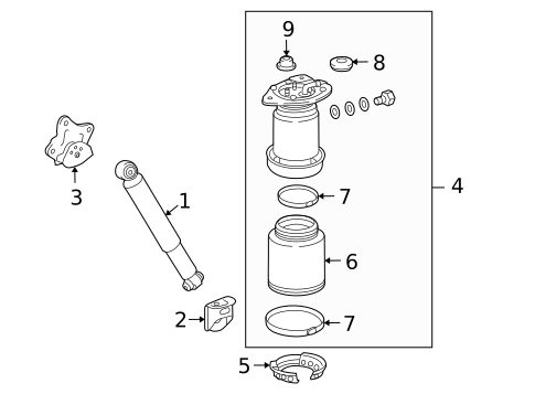 Shocks & Components for 2010 Lexus RX450h #0