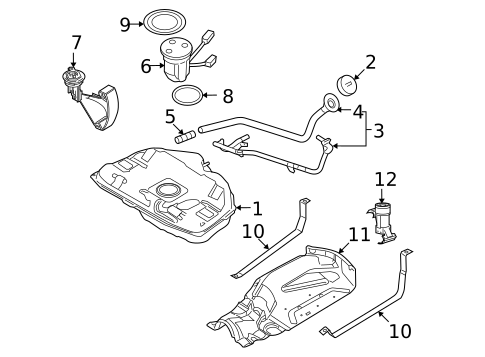 Fuel System Components for 2006 Lincoln Zephyr #1
