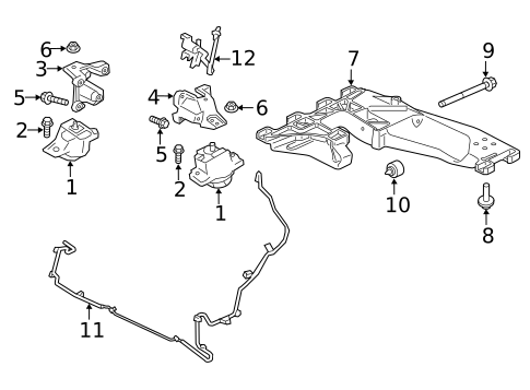 Engine & Trans Mounting for 2017 Jaguar XE #1