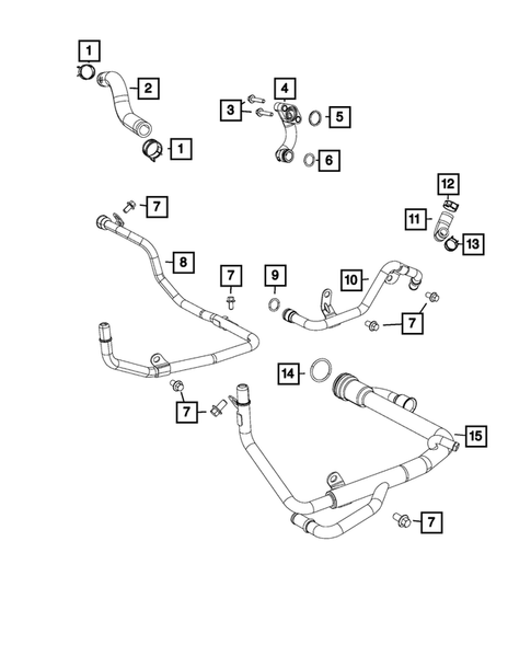 Water Pump and Related Parts for 2015 Jeep Grand Cherokee #0