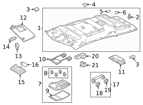 Interior Trim - Roof for 2016 Lexus RX450h #2