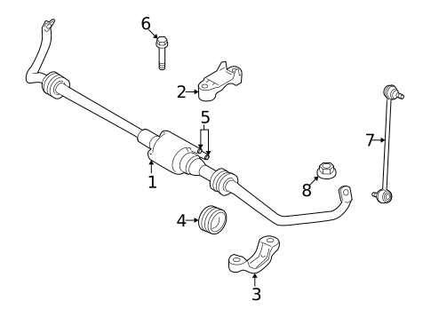 Stabilizer Bar & Components for 2015 BMW 740Ld xDrive #1