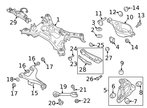 Rear Suspension for 2013 INFINITI FX37 #0