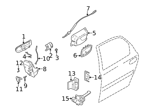 Lock & Hardware for 2004 Volvo S60 #1
