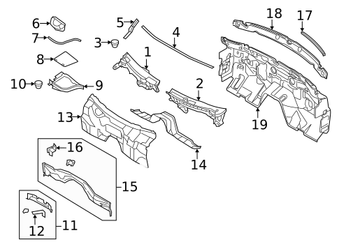 Cowl for 2016 INFINITI QX50 #0
