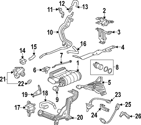 Emission Components for 2023 Honda HR-V #0