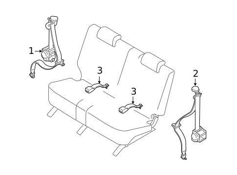 Seat Belt for 2007 Mazda CX-9 #2