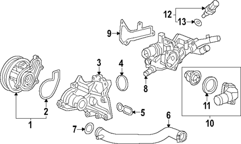 Water Pump for 2023 Acura Integra #0