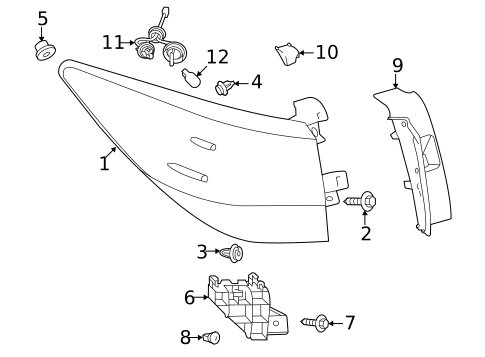 Tail Lamps for 2021 Lexus RX350L #0