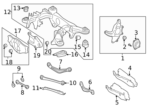 Rear Suspension for 2002 Mercedes-Benz CLK430 #3