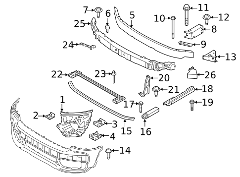 Bumper & Components - Front for 2020 Mini Cooper Countryman #4