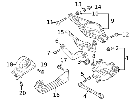 Rear Suspension for 2022 Volvo C40 Recharge #0