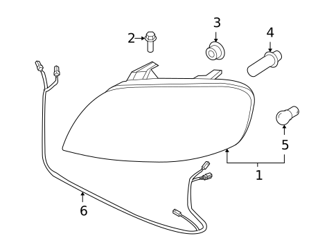 Bulbs - Chassis for 2009 Pontiac G3 #0