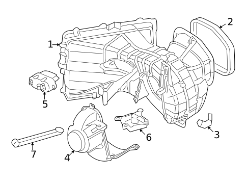 Blower Motor & Fan for 2008 Audi Q7 #0