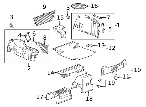 Interior Trim - Rear Body for 2017 Buick Regal #0