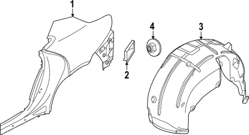 Quarter Panel & Components for 2023 Porsche Taycan #0