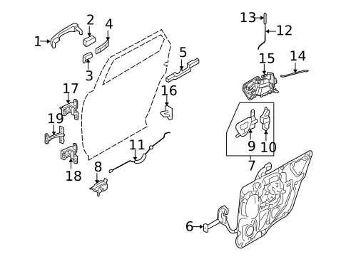 Lock & Hardware for 2009 Mercury Sable #1