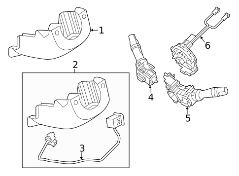 Shroud, Switches & Levers for 2013 Kia Soul #6