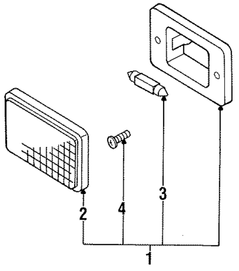Interior Trim - Rear Body for 1993 Dodge Stealth #1