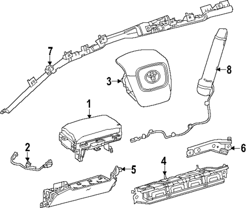 Air Bag Components for 2024 Subaru Solterra #0