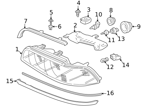 Bulbs - Chassis for 2000 BMW M5 #0