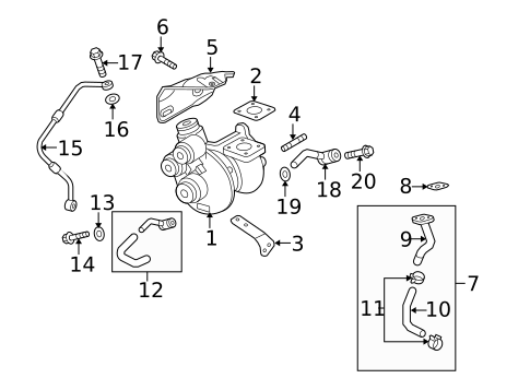 Turbo Charger for 2010 Hyundai Genesis Coupe #0