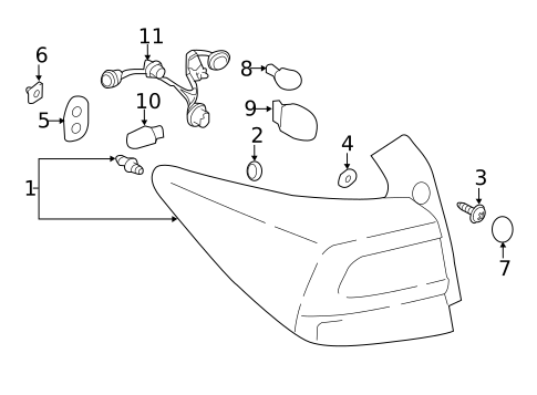 Tail Lamps for 2021 Subaru Crosstrek #0