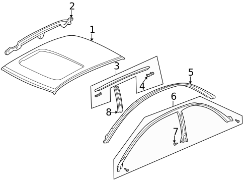 Roof & Components for 1995 Acura Integra #0