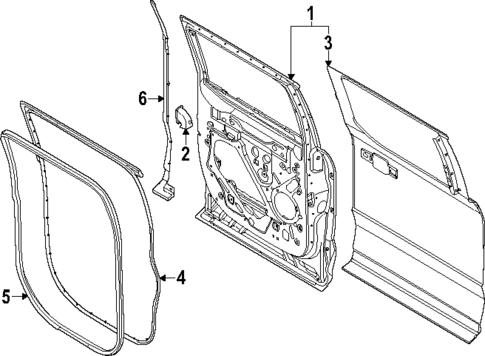 Door & Components for 2025 Ford F-250 Super Duty #1
