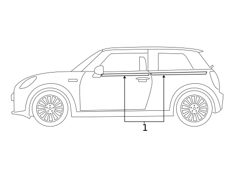 Stripe Tape for 2020 Mini Cooper Clubman #8