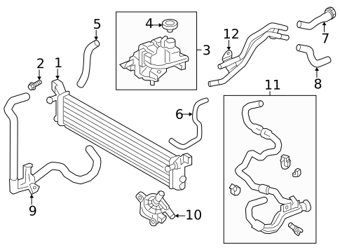 Inverter Cooling Components for 2018 Lexus LS500h #0