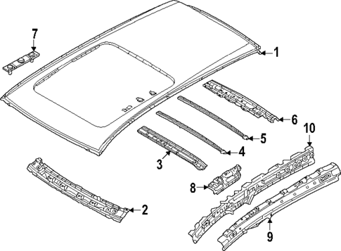 Roof & Components for 2025 Mazda CX-70 #1
