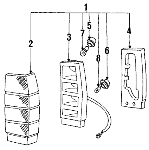Tail Lamps for 1992 Volvo 940 #0