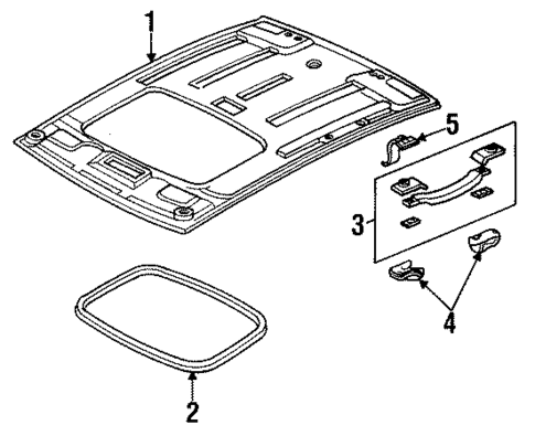 Interior Trim for 1992 Acura Vigor #2