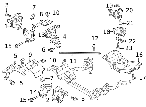 Engine & Trans Mounting for 2017 Audi S5 #1