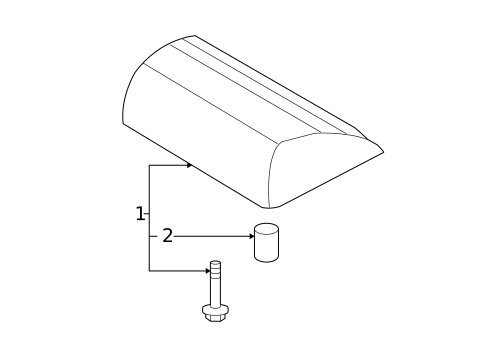 High Mounted Stop Lamp for 2006 Kia Rio #0
