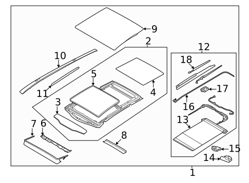 Sunroof for 2023 Kia Sportage #0