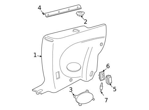 Lighting - Interior for 1998 Chevrolet Cavalier #1
