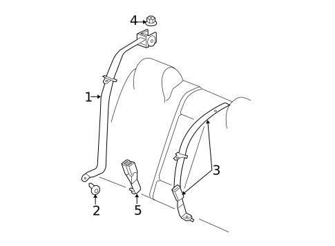 Seat Belt for 2006 Dodge Charger #1
