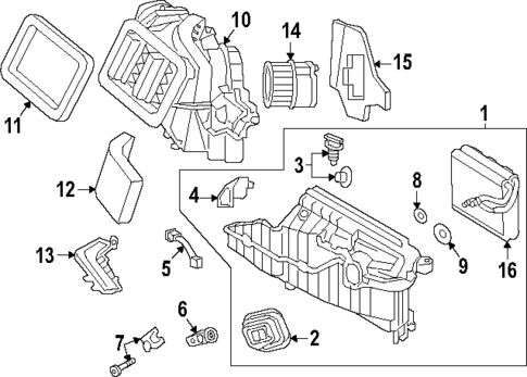 HVAC Case for 2022 Audi A6 allroad #1