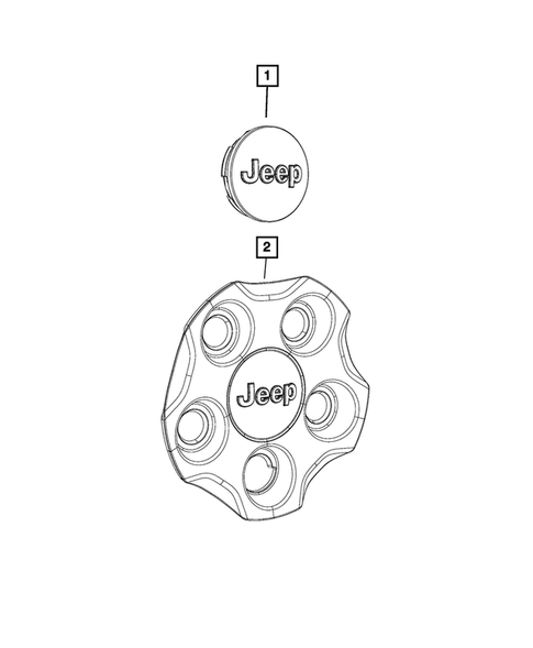 Wheel Covers and Center Caps for 2017 Jeep Compass #1