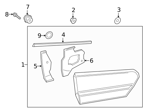 Tail Lamps for 2018 Lexus LS500 #1